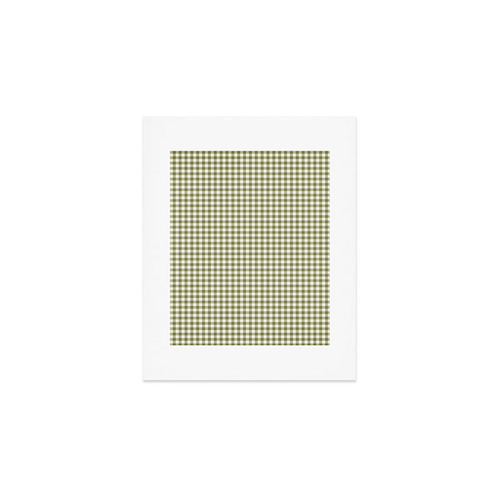 Farmhouse Style Gingham Check Art Print Gallery Image 1
