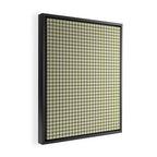 Farmhouse Style Gingham Check Framed Canvas Print Gallery Image 2