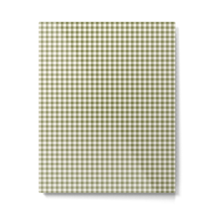Farmhouse Style Gingham Check Metal Print Gallery Image 1