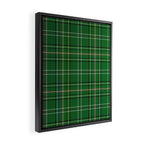 Green Tartan Plaid Christmas Pattern Framed Canvas Print Gallery Image 2