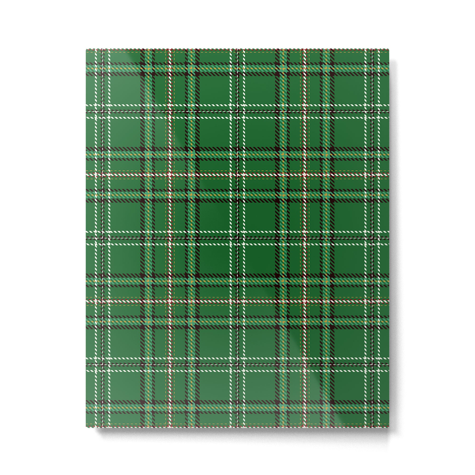 Green Tartan Plaid Christmas Pattern Metal Print Gallery Image 6