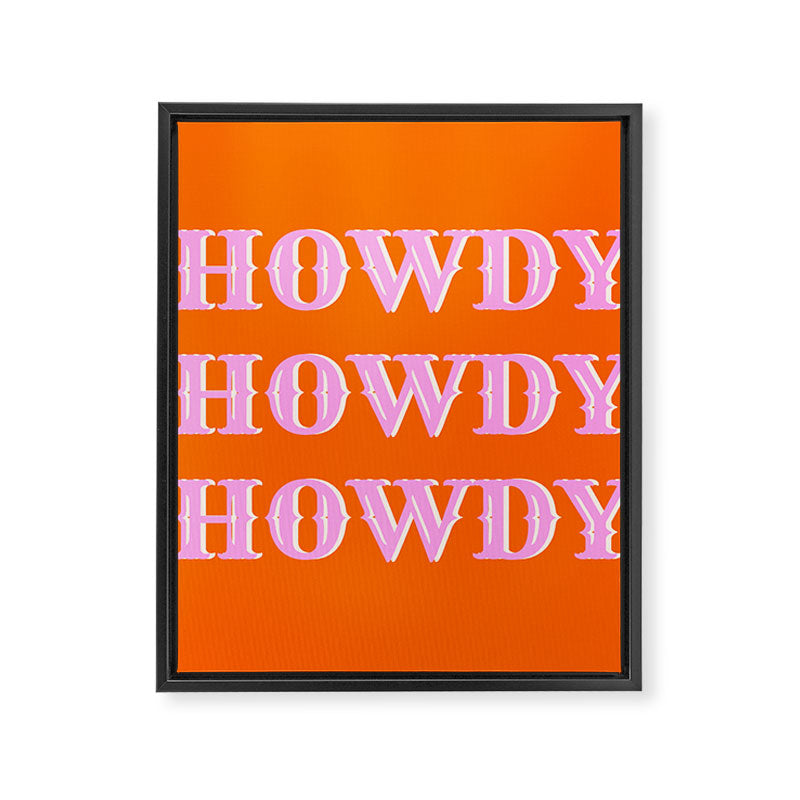 Howdy Howdy Howdy Framed Canvas Print Gallery Image 8