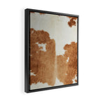 Rustic Farm Cowhide Print Framed Canvas Print Gallery Image 2