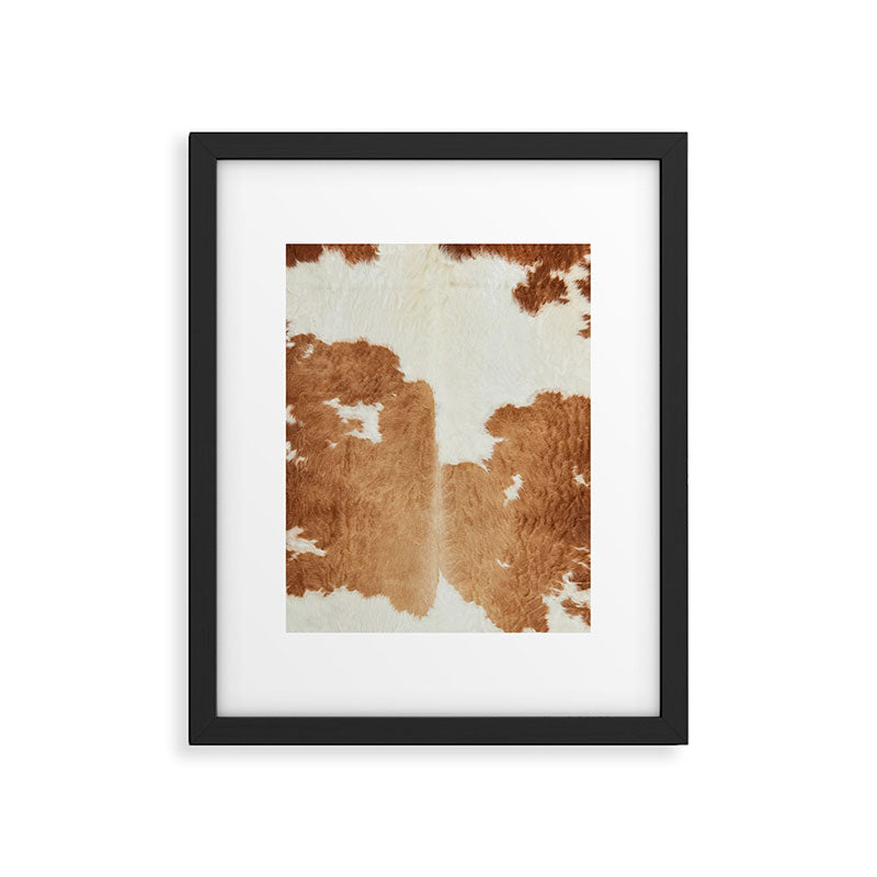 Rustic Farm Cowhide Print Framed Art Print Gallery Image 6