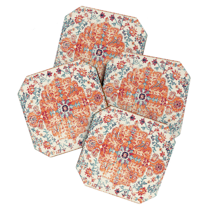 Southwest  Persian Carpet Print Coaster Gallery Image 1