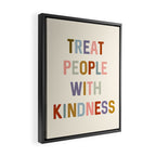 Treat People With Kindness Framed Canvas Print Gallery Image 2