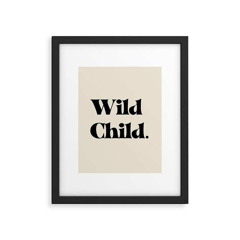 Wild Child Framed Art Print Gallery Image 6
