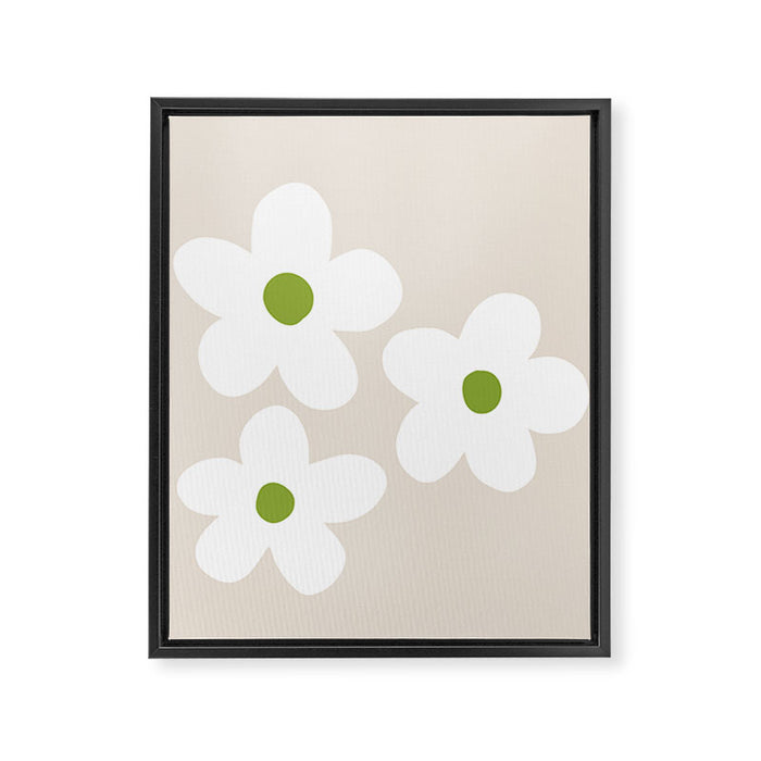 big flowers Framed Canvas Print Gallery Image 1