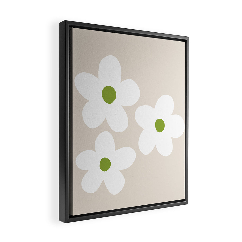 big flowers Framed Canvas Print Gallery Image 2