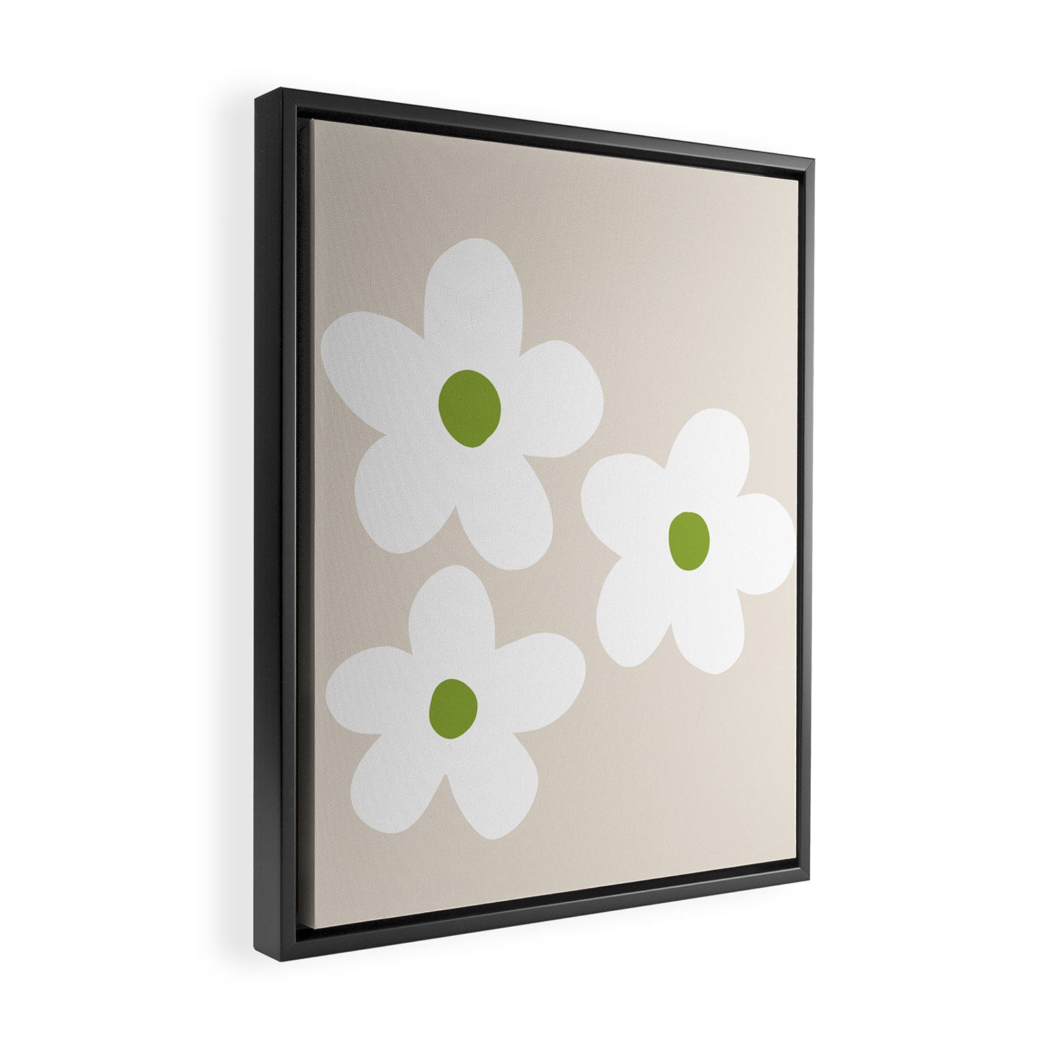 big flowers Framed Canvas Print Gallery Image 2