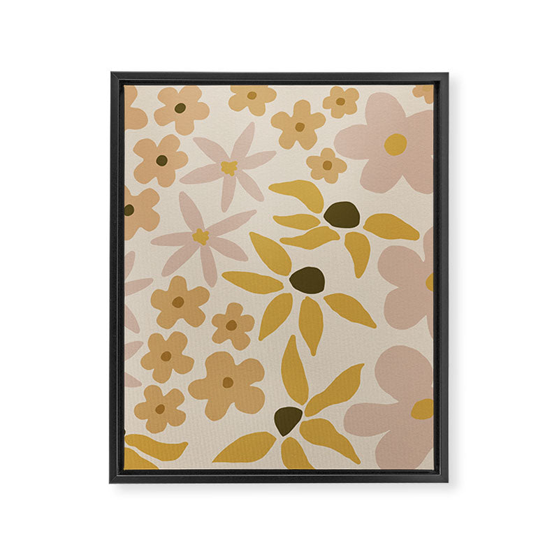 black coffee morning - tan Framed Canvas Print Gallery Image 8