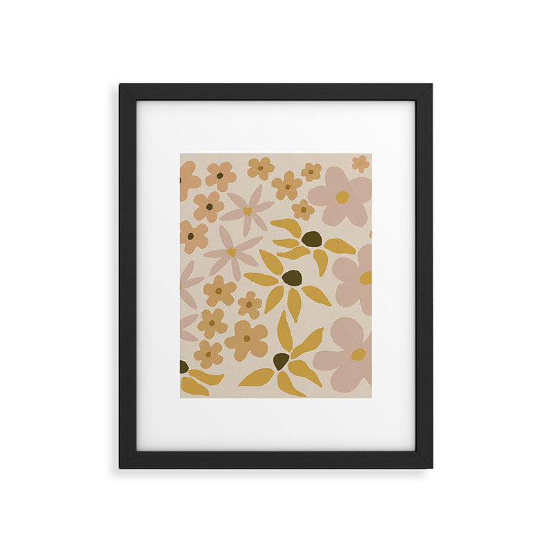 black coffee morning - tan Framed Art Print Gallery Image 6