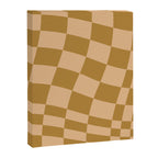 checked wave âÂ peach and gold Canvas Print Gallery Image 6