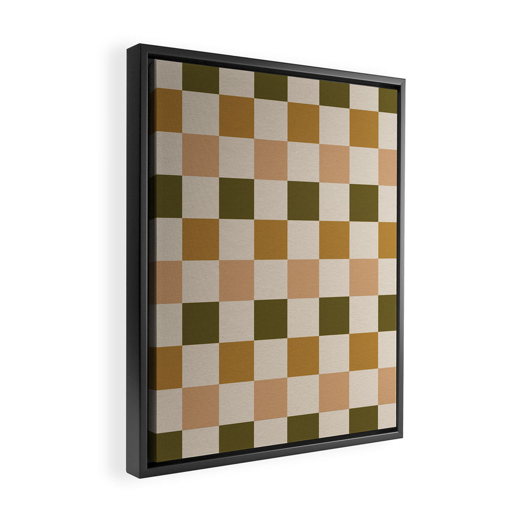 checks â neopolitan Framed Canvas Print Gallery Image 2