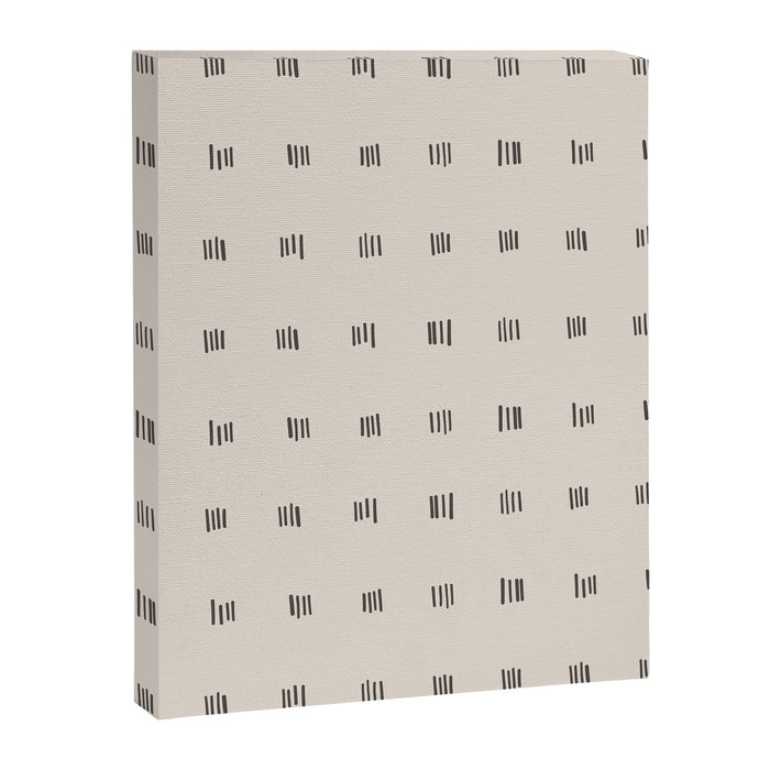 desert check small - charcoal Canvas Print Gallery Image 1