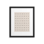 desert check small - charcoal Framed Art Print Gallery Image 5