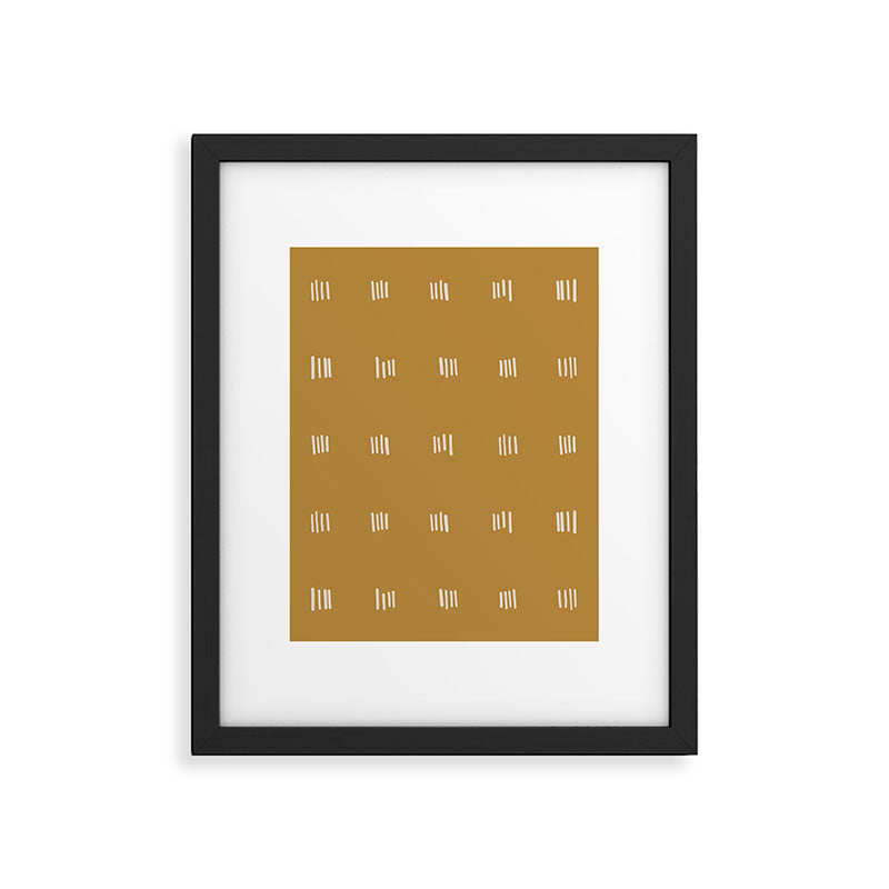 desert checks Framed Art Print Gallery Image 5