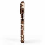 flower check âÂ all over chocolate iPhone Case Gallery Image 2
