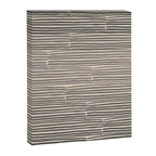 hand drawn light lines â charcoal Canvas Print Gallery Image 6
