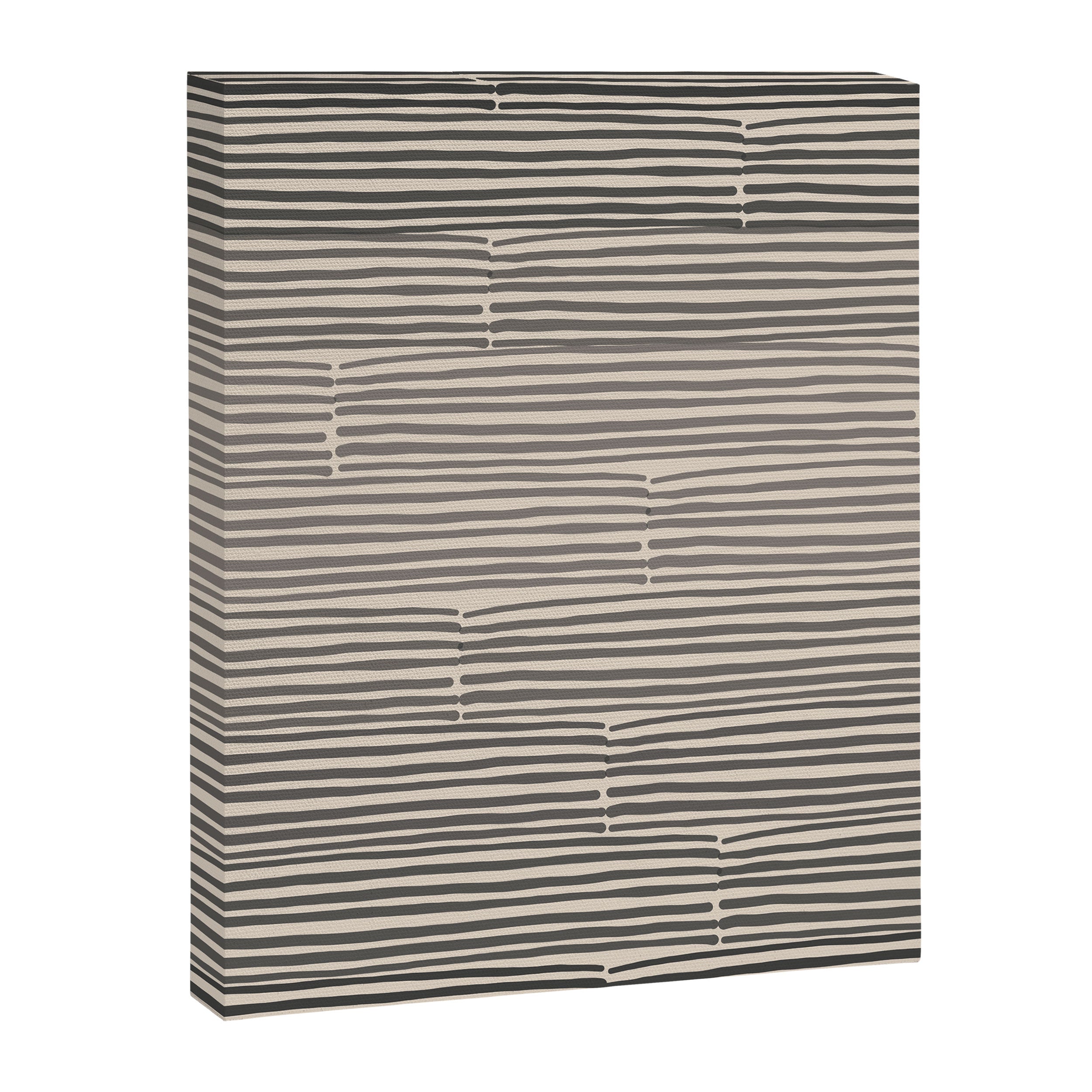 hand drawn light lines â charcoal Canvas Print Gallery Image 6