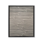hand drawn light lines â charcoal Framed Canvas Print Gallery Image 6