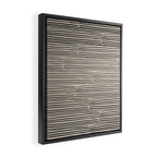 hand drawn light lines â charcoal Framed Canvas Print Gallery Image 2