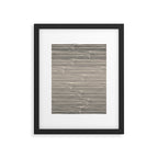 hand drawn light lines â charcoal Framed Art Print Gallery Image 5
