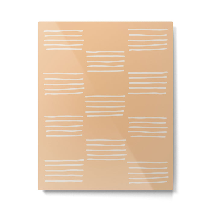 hatches â peach Metal Print Gallery Image 1