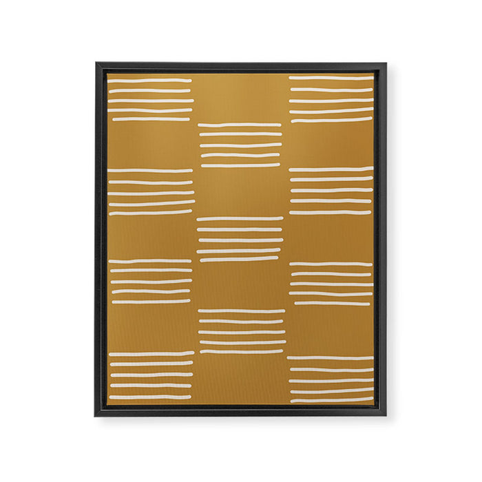 hatches âÂ saffron Framed Canvas Print Gallery Image 1