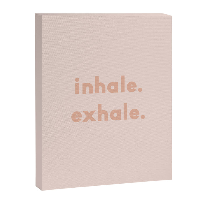 inhale exhale âÂ blush Canvas Print Gallery Image 1