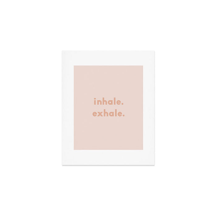 inhale exhale âÂ blush Art Print Gallery Image 1