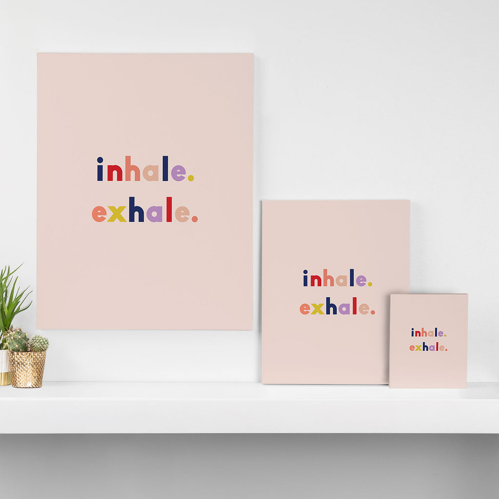 inhale exhale Canvas Print Gallery Image 3