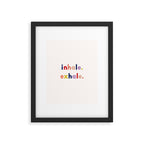 inhale exhale Framed Art Print Gallery Image 4