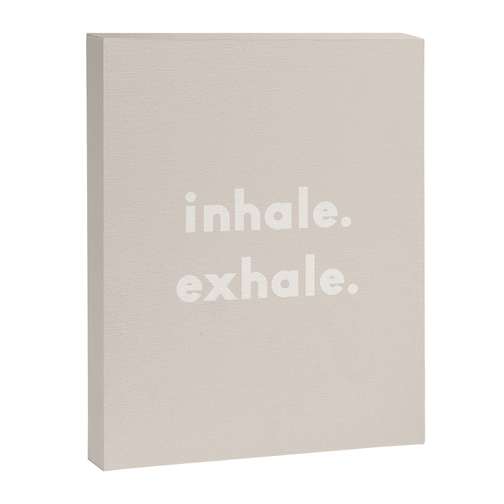 inhale exhale âÂ neutral Canvas Print Gallery Image 6