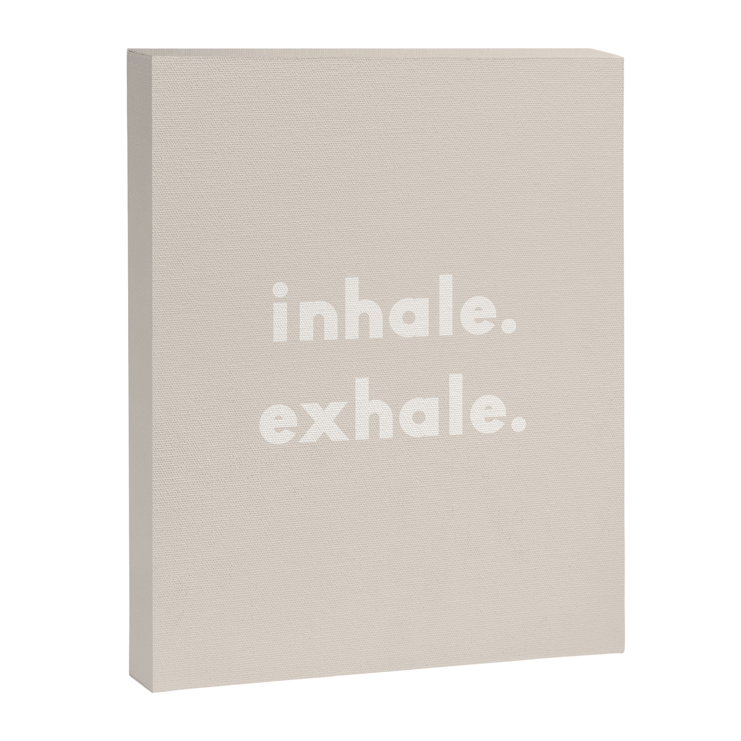 inhale exhale âÂ neutral Canvas Print Gallery Image 6