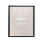 inhale exhale âÂ neutral Framed Canvas Print Gallery Image 6