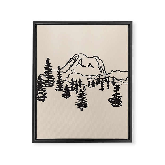 rainier Framed Canvas Print Gallery Image 1