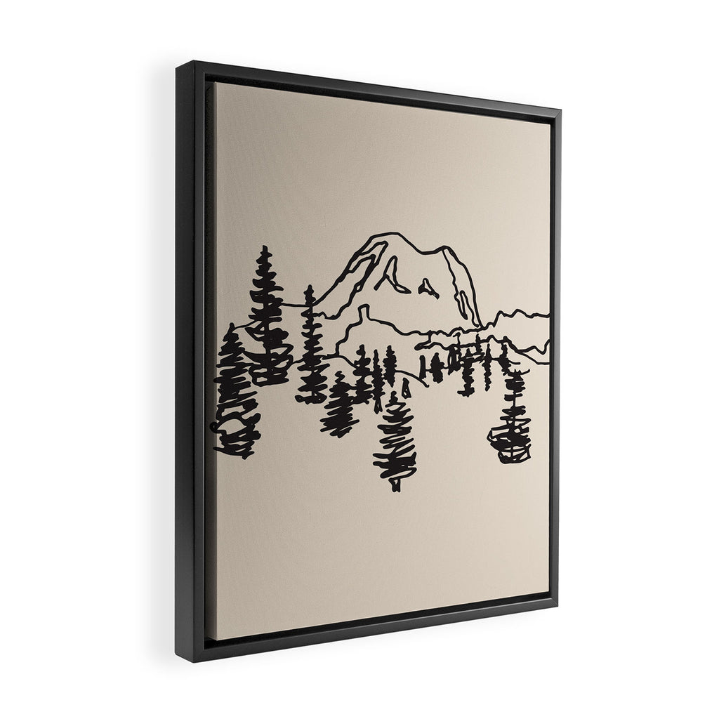 rainier Framed Canvas Print Gallery Image 2