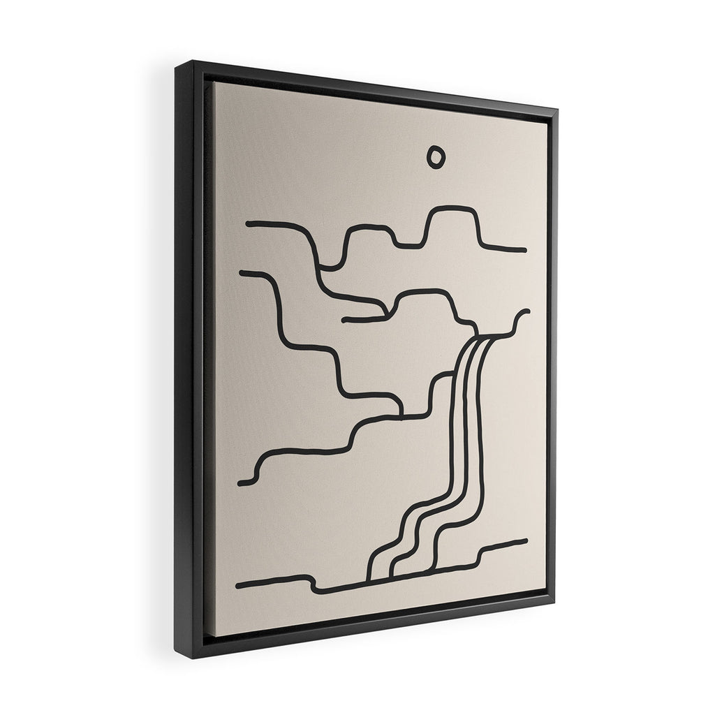 river somewhere Framed Canvas Print Gallery Image 2