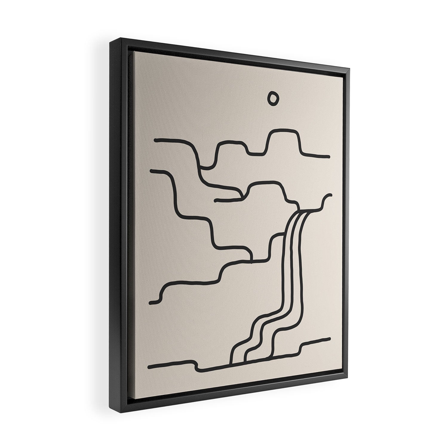 river somewhere Framed Canvas Print Gallery Image 2