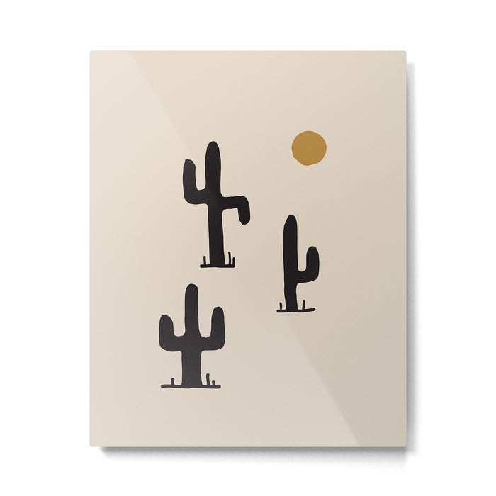 saguaro silent disco Metal Print Gallery Image 1