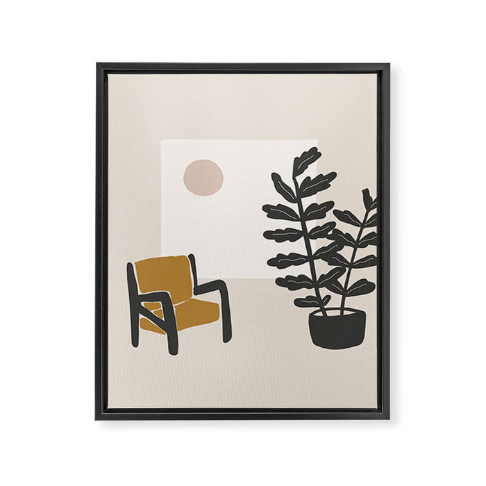 slow morning Framed Canvas Print Gallery Image 1