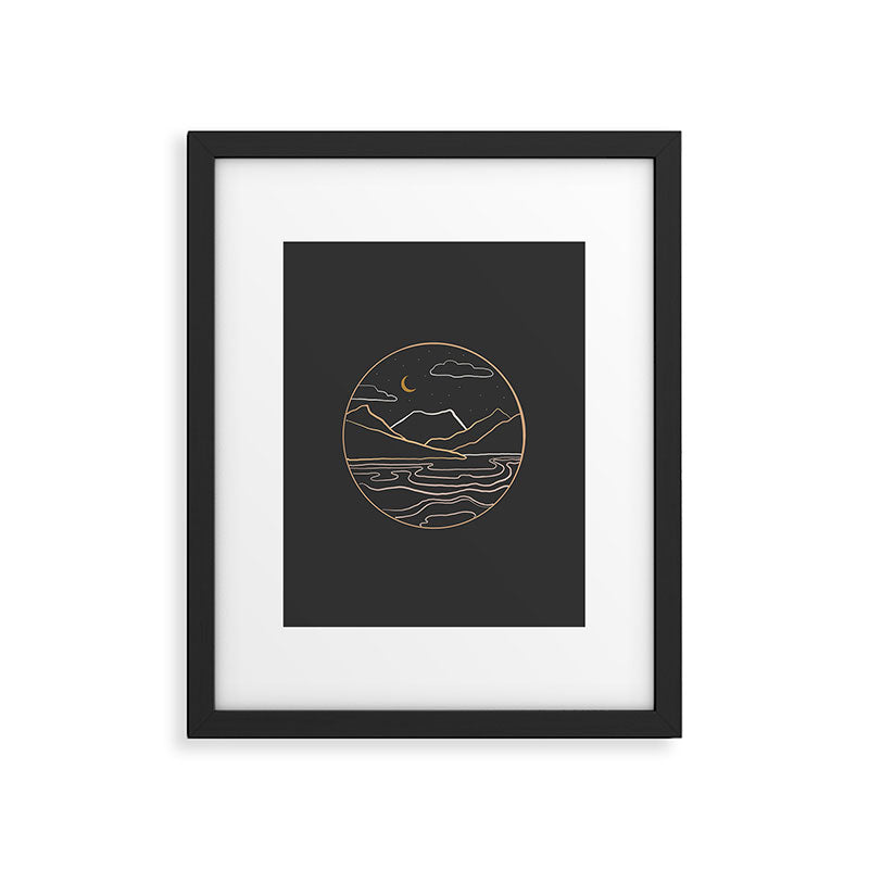 sneak peak at night Framed Art Print Gallery Image 5