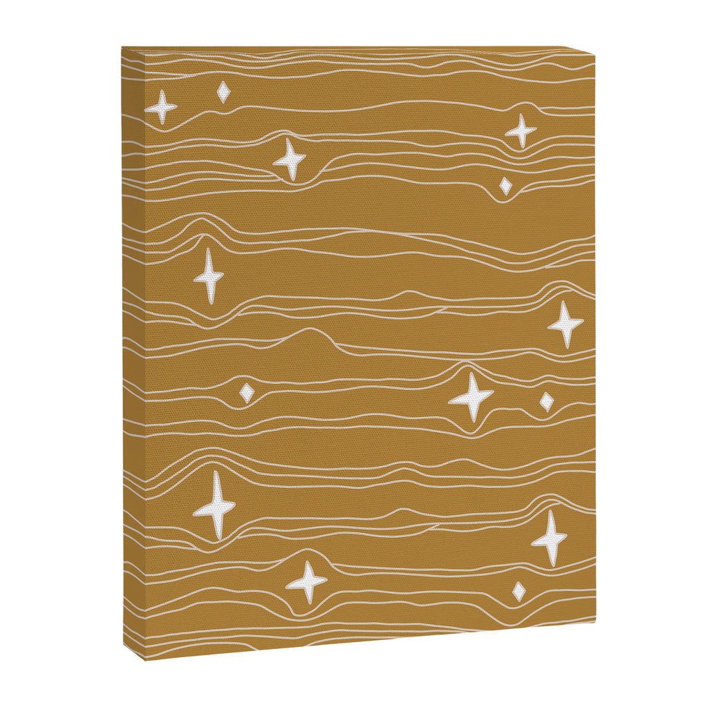 star fabric gold Canvas Print Gallery Image 6