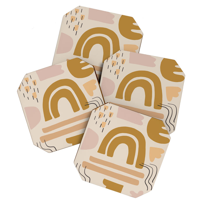 sun pattern Coaster Gallery Image 1