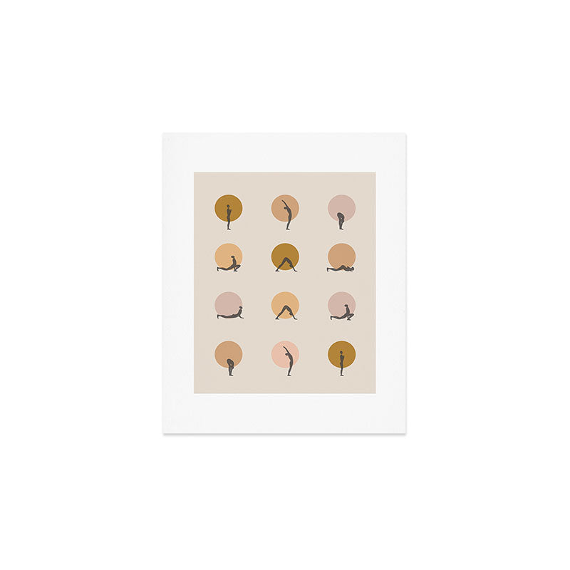 sun salutation I âÂ golden Art Print Gallery Image 1