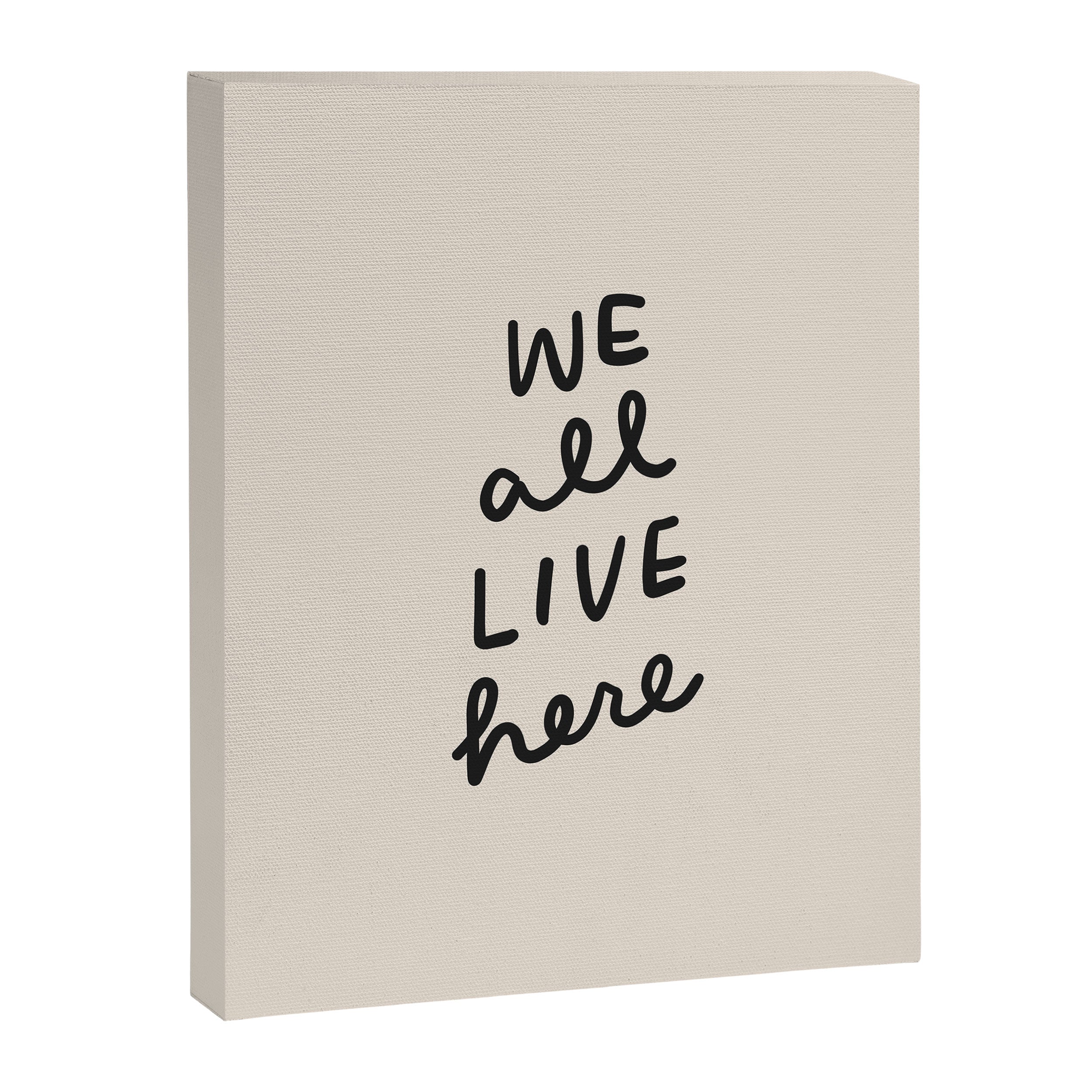 we all live here Canvas Print Gallery Image 6