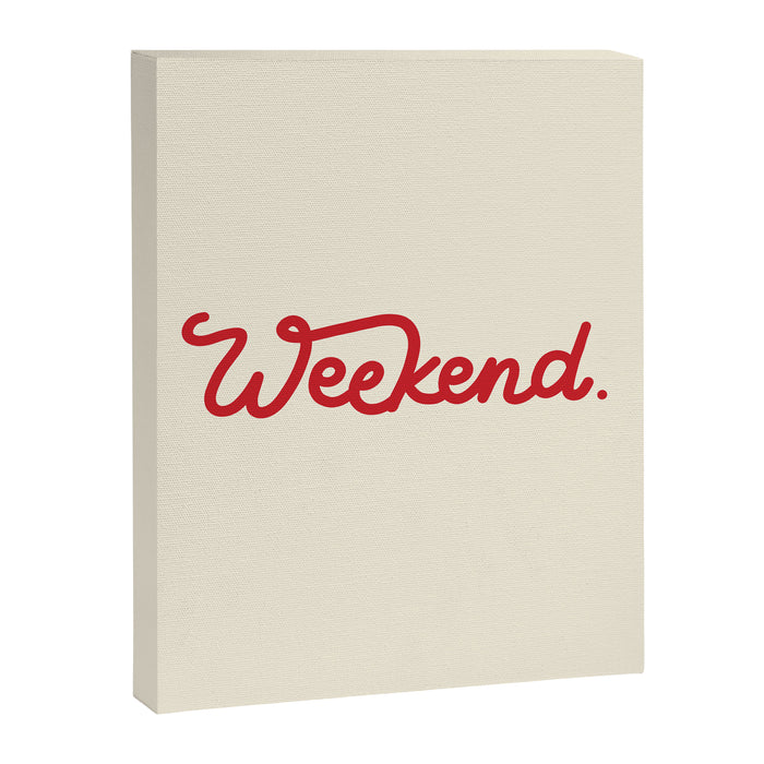 weekend in red Canvas Print Gallery Image 1