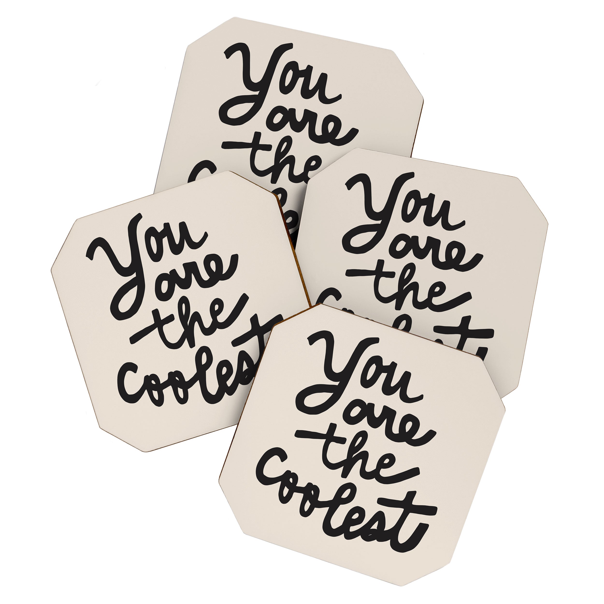 you are the coolest â black Coaster Gallery Image 1
