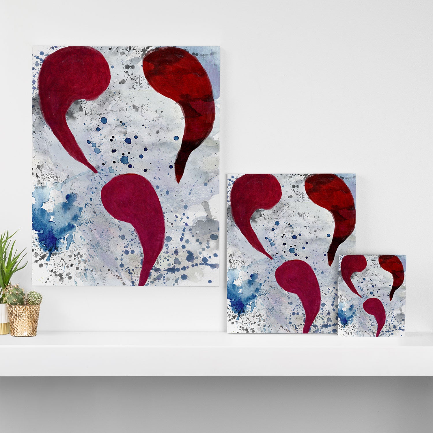 Triple Comma Club Painting Canvas Print Gallery Image 3